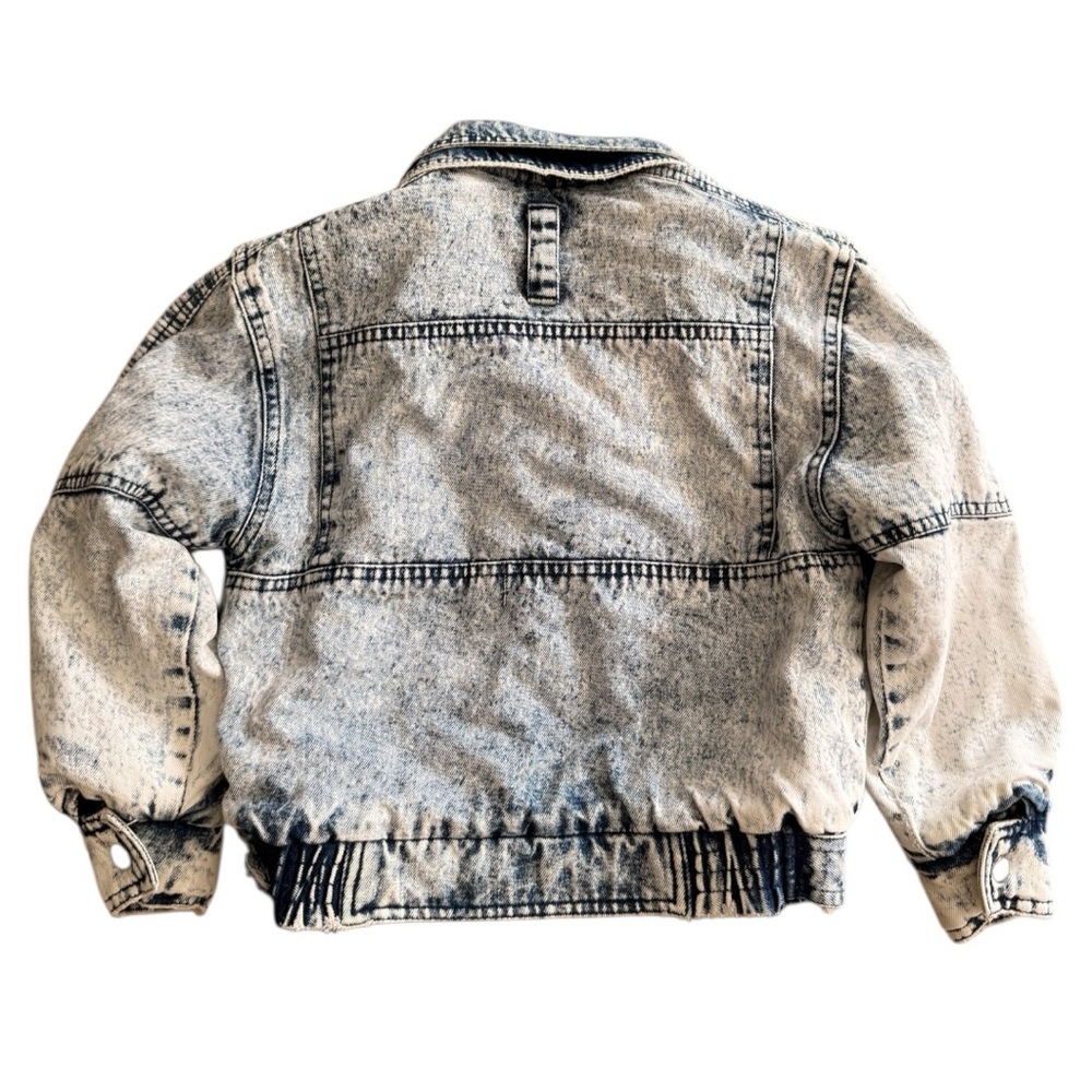 Vintage Horizon Denim Jacket – Warm | Genuine Leather Trim (Toddler) - Picture 2 of 5